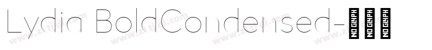 Lydia BoldCondensed字体转换